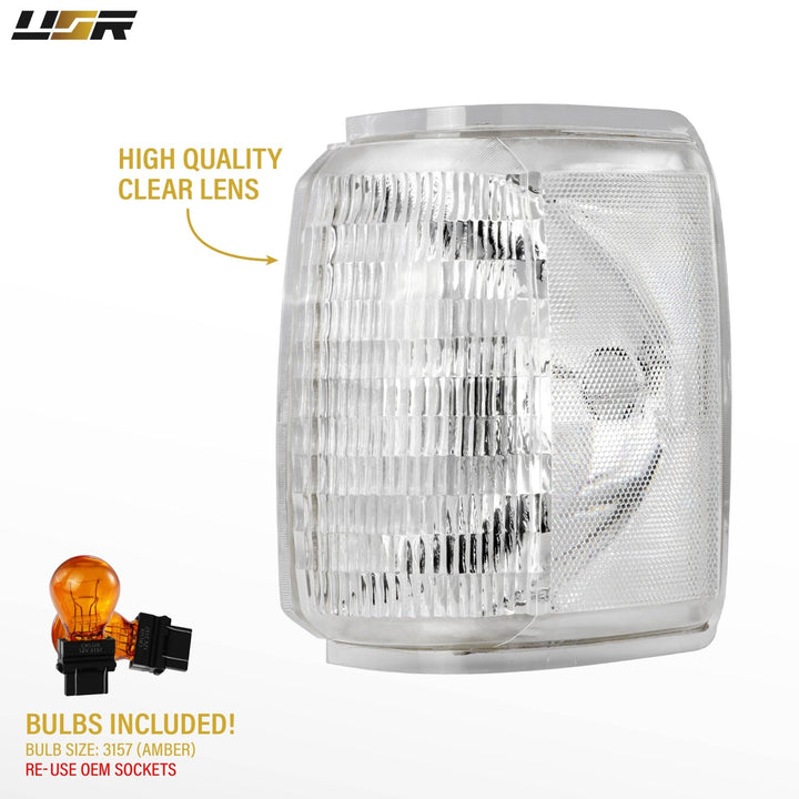 1987 - 1991 Ford Bronco, F - 150, F - 250, F - 350 All Clear Lens Corner Light