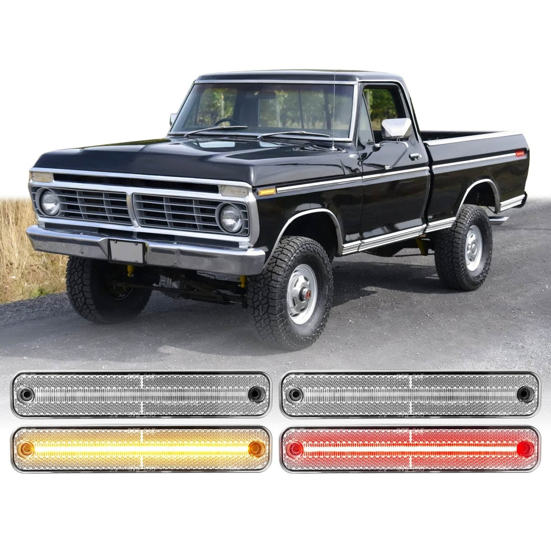 Purchase 73-79 Ford Truck 78-79 Bronco Van Side Marker Signal Light Lense Assembly OEM 91 In - Foto 5