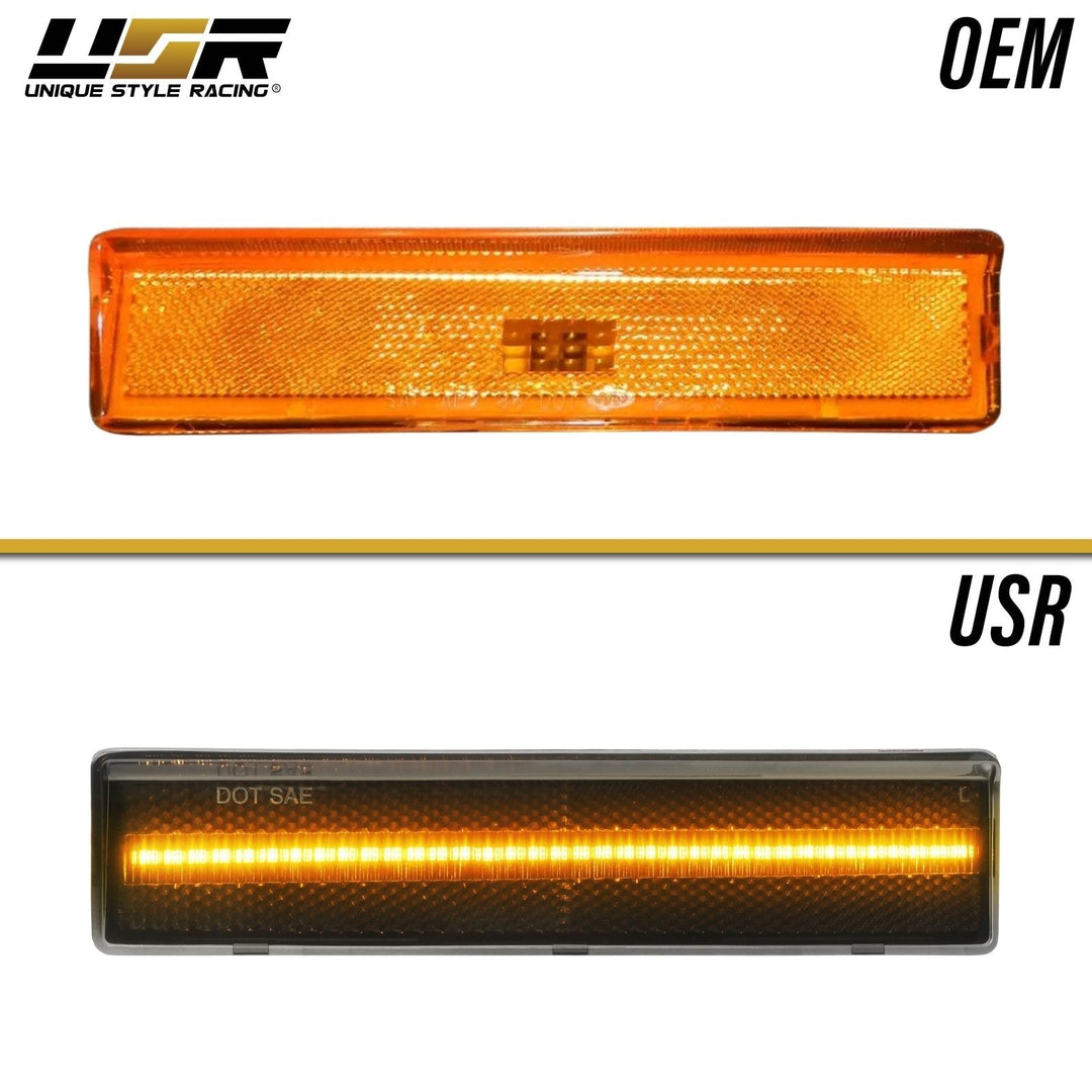 1980 - 1986 Ford F - 150 / F - 250 / F - 350 Pick Up Truck & Bronco SUV Front Clear or Smoke Lens Amber or White LED Corner Light