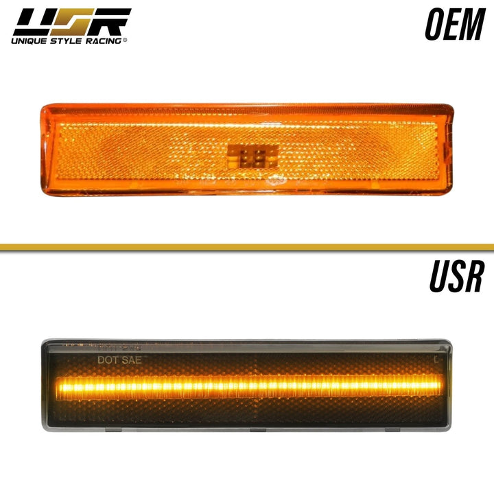 1980 - 1986 Ford F - 150 / F - 250 / F - 350 Pick Up Truck & Bronco SUV Front Clear or Smoke Lens Amber or White LED Corner Light