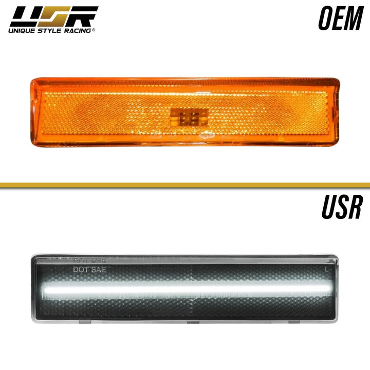 1980 - 1986 Ford F - 150 / F - 250 / F - 350 Pick Up Truck & Bronco SUV Front Clear or Smoke Lens Amber or White LED Corner Light