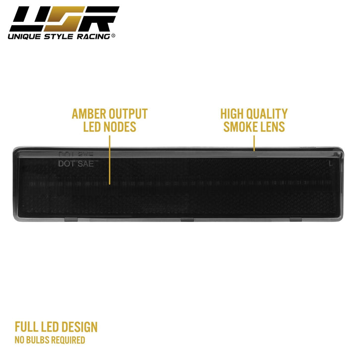 1980 - 1986 Ford F - 150 / F - 250 / F - 350 Pick Up Truck & Bronco SUV Front Clear or Smoke Lens Amber or White LED Corner Light