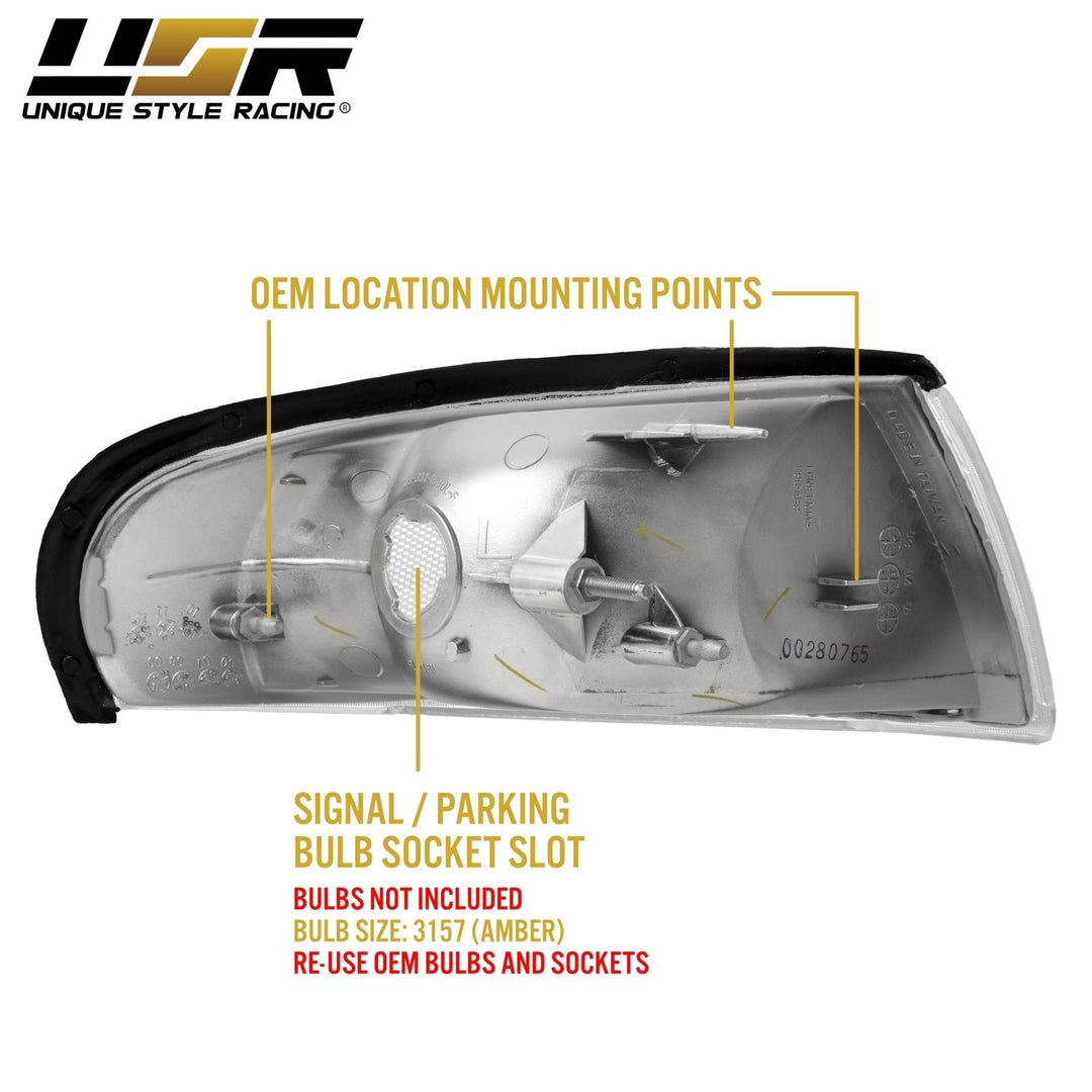 1994 - 1998 Ford Mustang GT All Clear Corner Lights