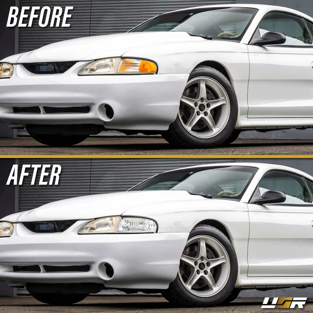1994 1995 1996 1997 1998 Ford Mustang Chrome or Black Housing with Crystal Clear Lens Corner Lights

#color_clear-lens-chrome-housing