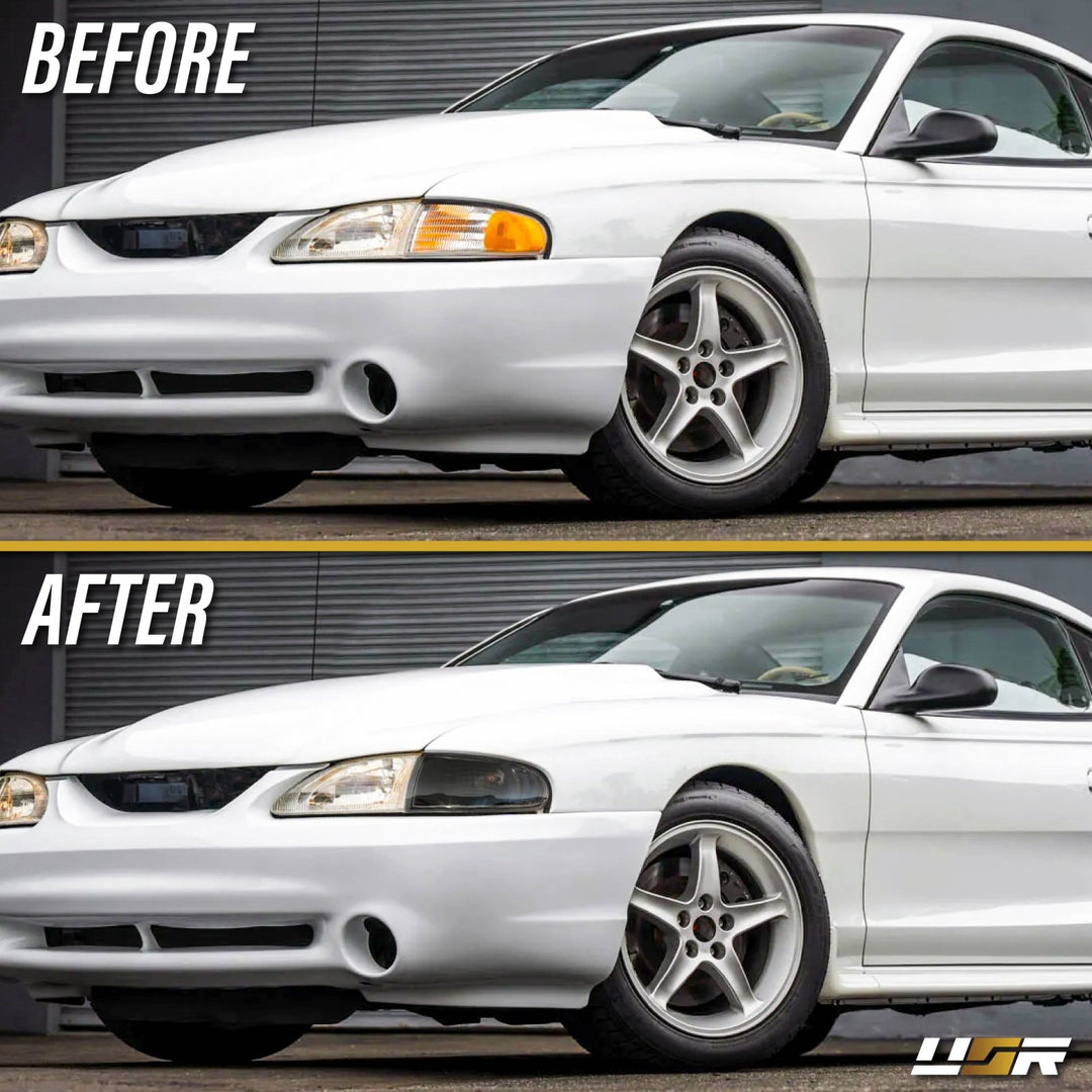 1994 1995 1996 1997 1998 Ford Mustang Chrome or Black Housing with Crystal Clear Lens Corner Lights

#color_clear-lens-black-housing