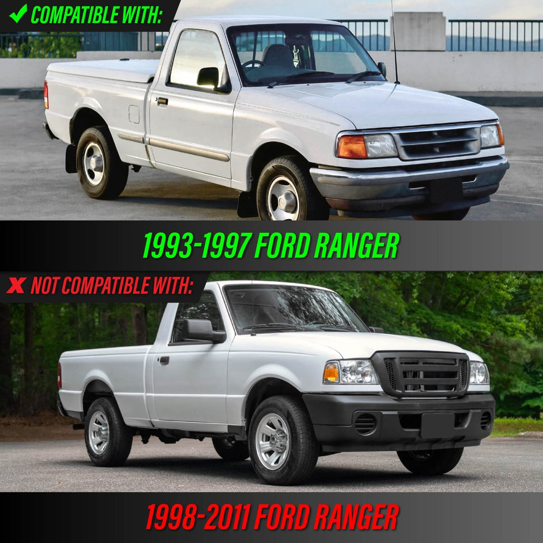 1993 - 1997 Ford Ranger OE Style Frosted All Clear Lens Corner Lights