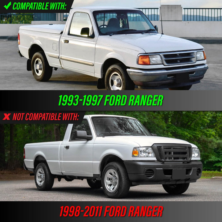 1993 - 1997 Ford Ranger OE Style Frosted All Clear Lens Corner Lights