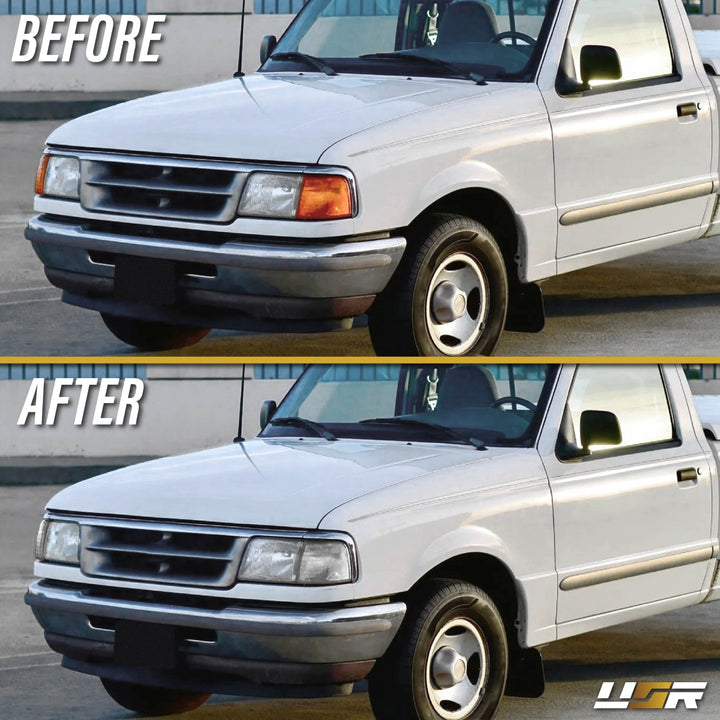 1993 - 1997 Ford Ranger OE Style Frosted All Clear Lens Corner Lights