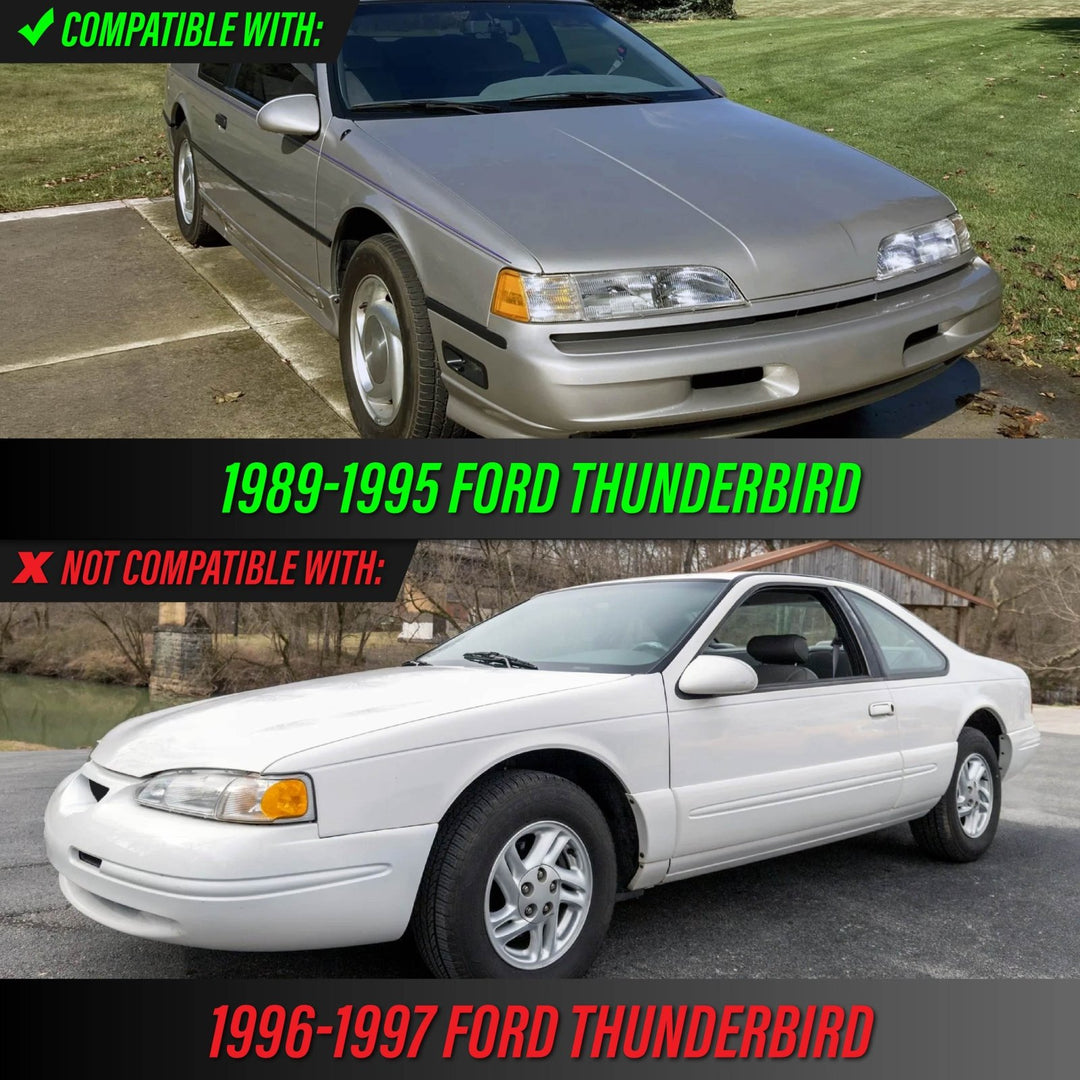 1989 - 1995 Ford Thunderbird / TBird All Clear Lens Corner Lights