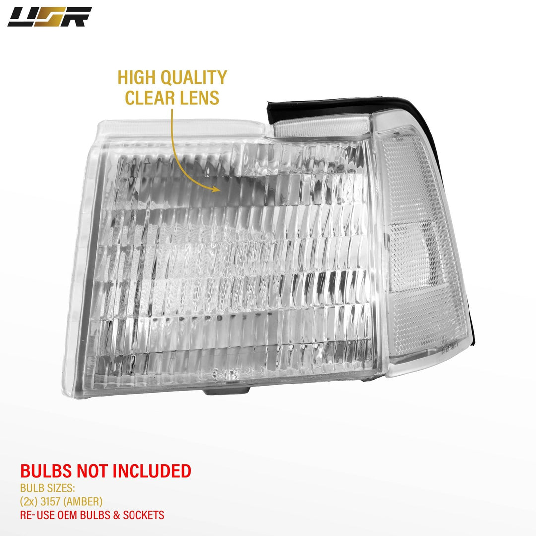 1989 - 1995 Ford Thunderbird / TBird All Clear Lens Corner Lights