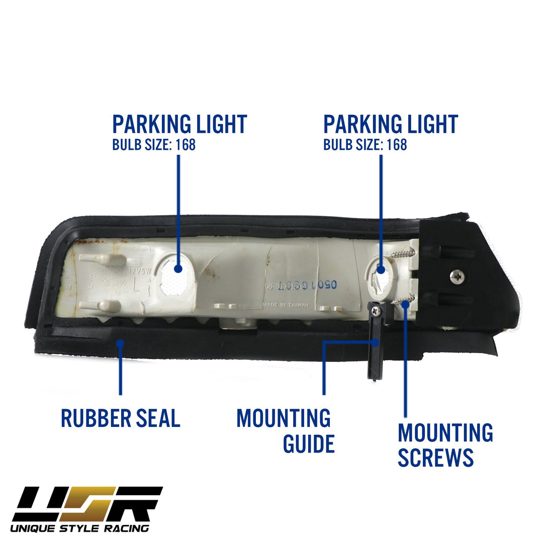 1986-1987 Honda Accord 2D Hatchback & 4D Sedan Front Clear Lens Corner Lights