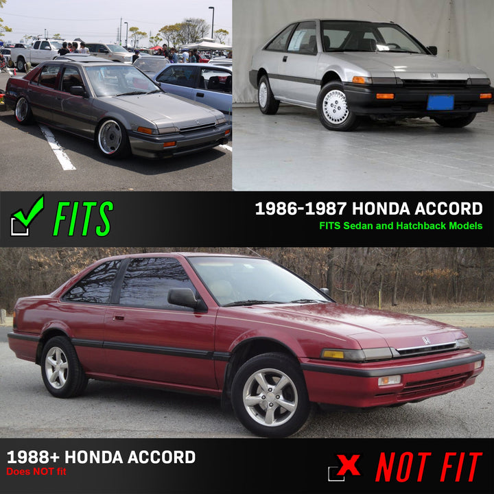 1986-1987 Honda Accord 2D Hatchback & 4D Sedan Front Clear Lens Corner Lights