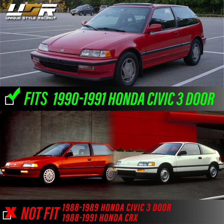 1990 - 1991 Honda Civic 3 Door Clear, Smoke or Amber Corner Light