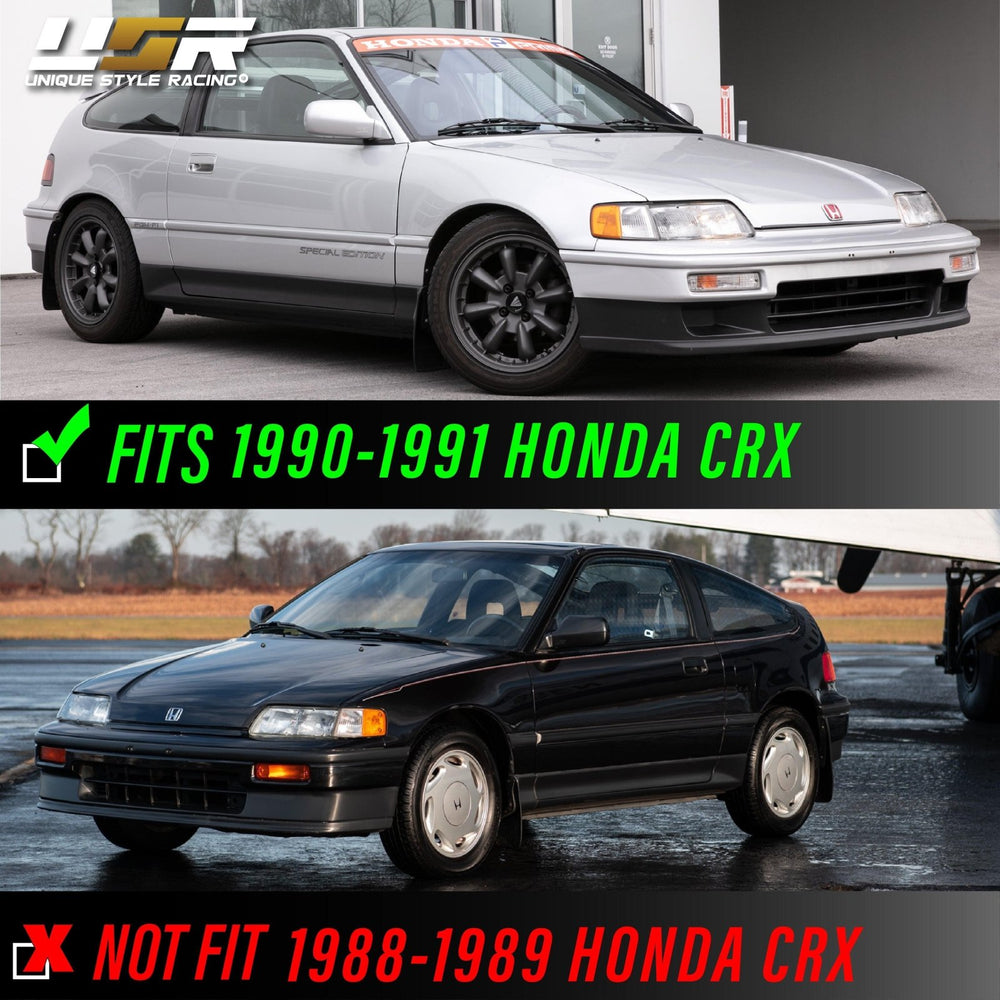 1990 - 1991 Honda CRX EF SI JDM Style Amber or Clear or Smoke Front Corner Lights

#lens-color_clear-lens
