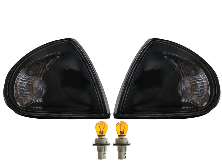 1993 - 1997 Honda Del Sol Clear Chrome or Black Housing Front Corner Signal Lights