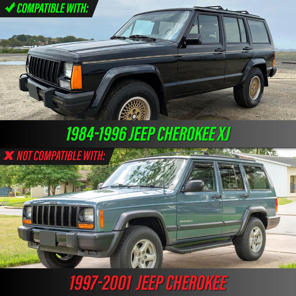 1984 - 1996 Jeep Cherokee XJ Clear Lens Front Corner Lights