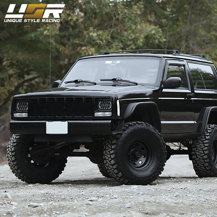 1997 - 2001 Jeep Cherokee XJ Clear or Smoke Front Corner Side Marker Lights + Bumper Signal Lights