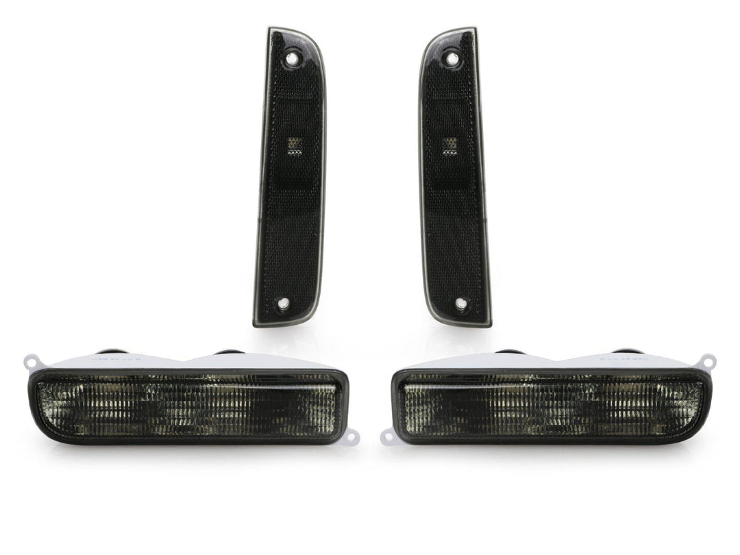 1997 - 2001 Jeep Cherokee XJ Clear or Smoke Front Corner Side Marker Lights + Bumper Signal Lights