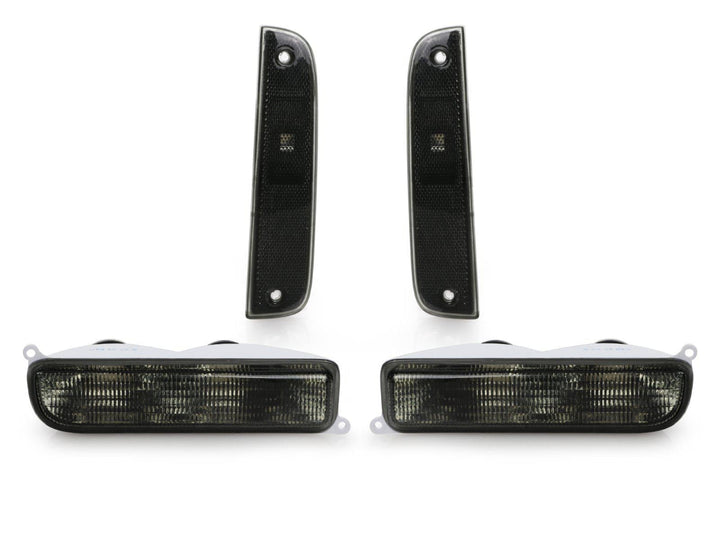 1997 - 2001 Jeep Cherokee XJ Clear or Smoke Front Corner Side Marker Lights + Bumper Signal Lights