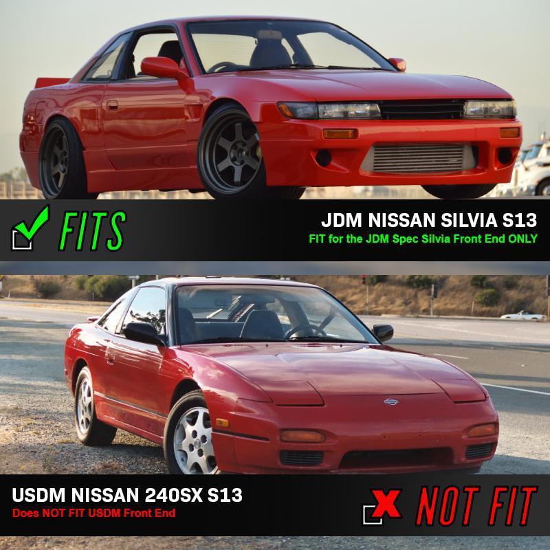 1989 - 1993 Nissan 240SX S13 Silvia Crystal Style Amber Lens Corner Lights