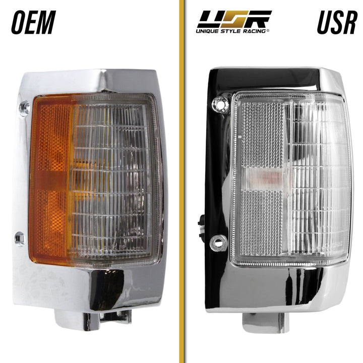 1990-1997 Nissan Hardbody Pickup Truck Clear Front Corner Lights
