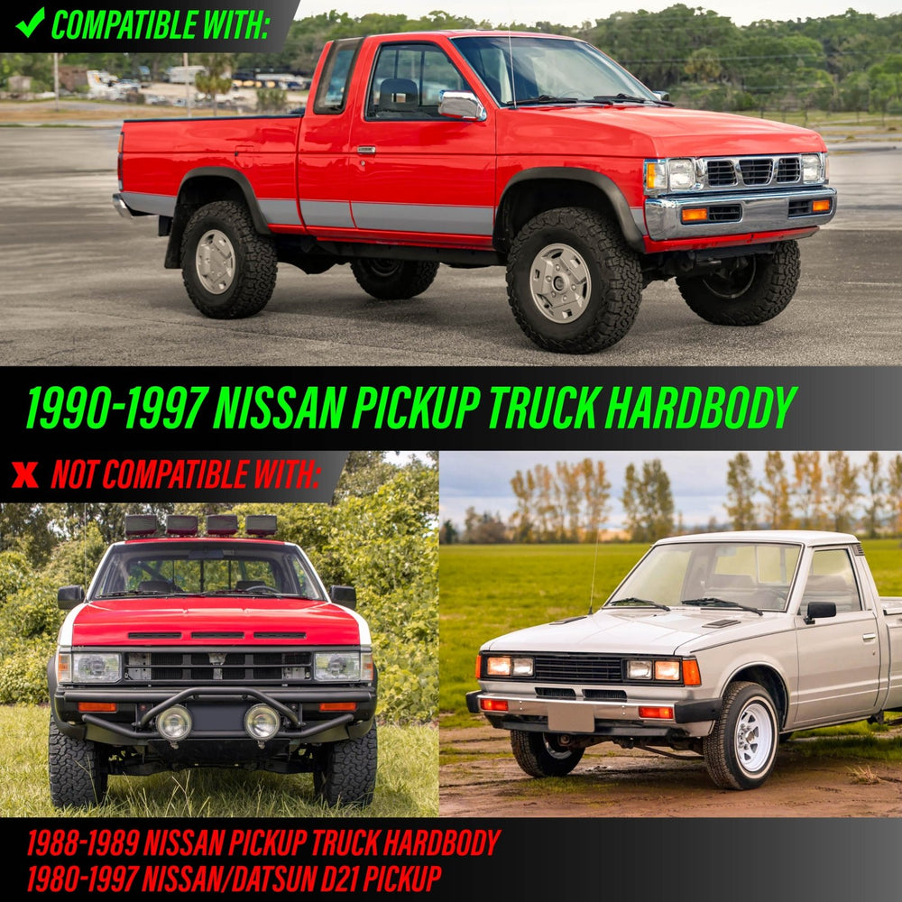 1990-1997 Nissan Hardbody Pickup Truck Clear Front Corner Lights