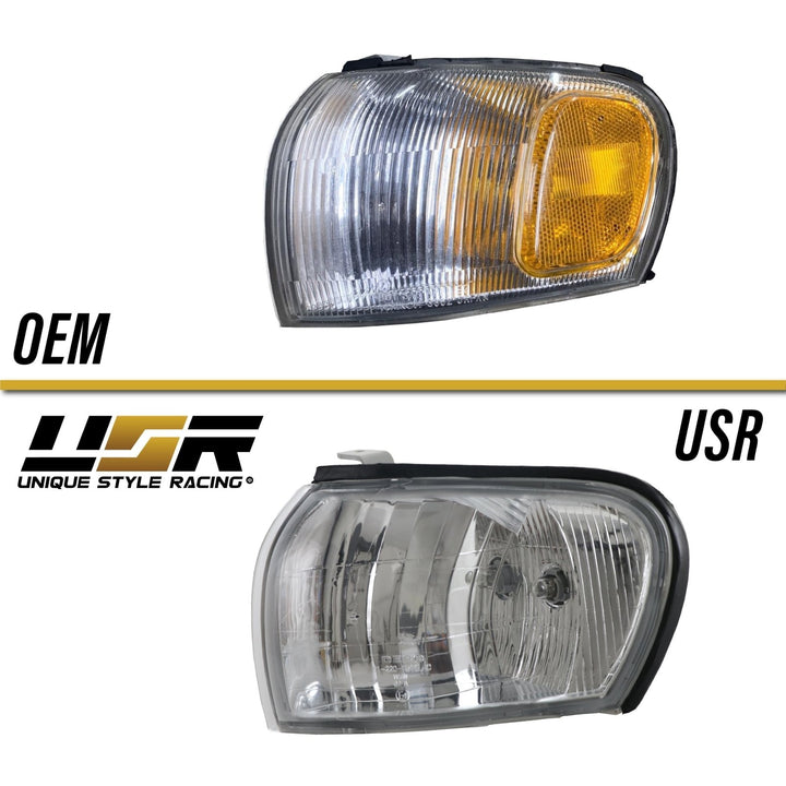 1995 - 2001 Subaru Classic Impreza Clear/Chrome, Clear/Black or Amber Front Corner Lights