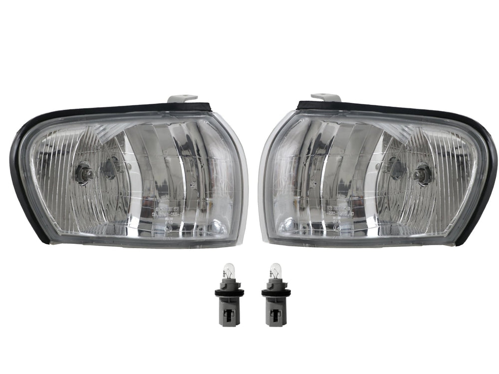 1995 - 2001 Subaru Classic Impreza Clear/Chrome, Clear/Black or Amber Front Corner Lights