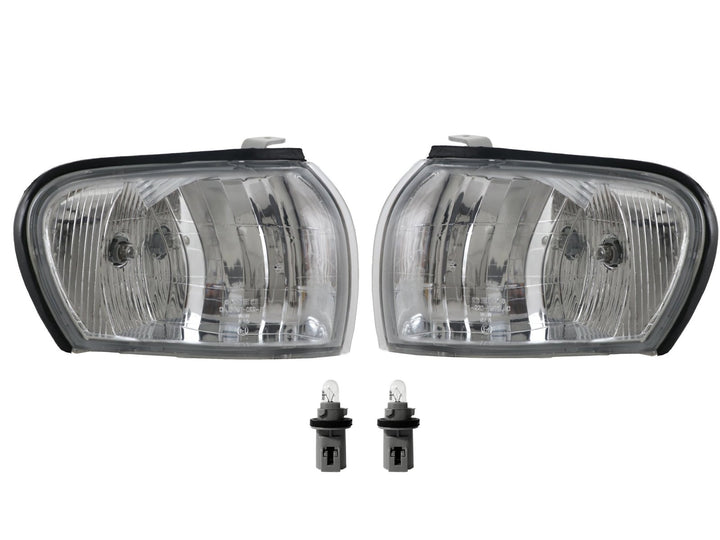 1995 - 2001 Subaru Classic Impreza Clear/Chrome, Clear/Black or Amber Front Corner Lights