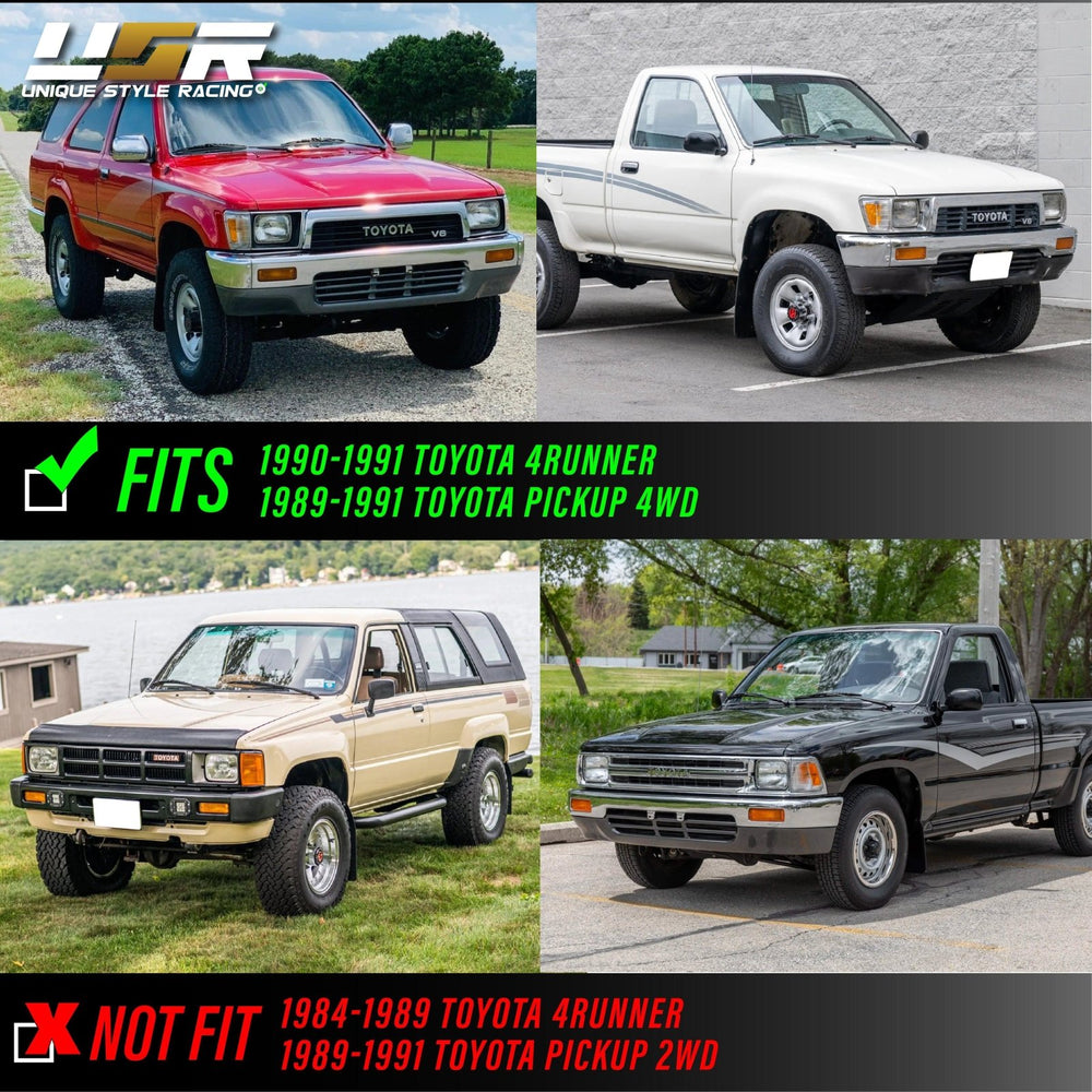 1990 - 1991 Toyota 4Runner / 1989 - 1991 Toyota Pick Up 4WD Clear Corner Lights