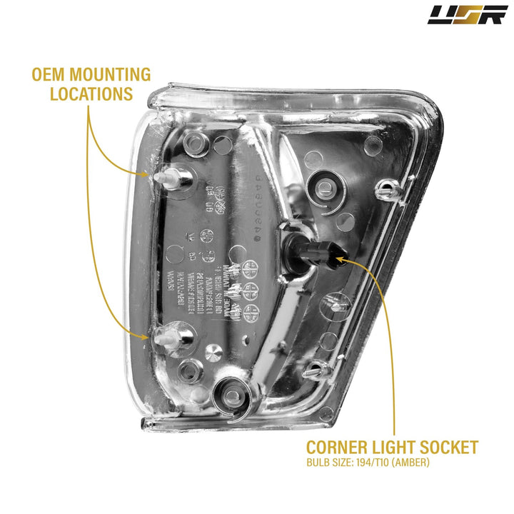 1990 - 1991 Toyota 4Runner & 1989 - 1991 Toyota Pickup 4WD Clear Lens Corner Lights