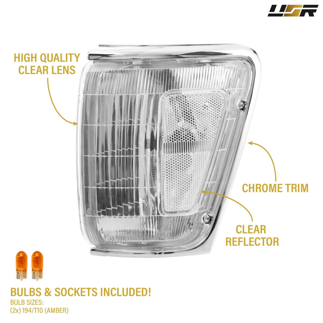 1990 - 1991 Toyota 4Runner & 1989 - 1991 Toyota Pickup 4WD Clear Lens Corner Lights