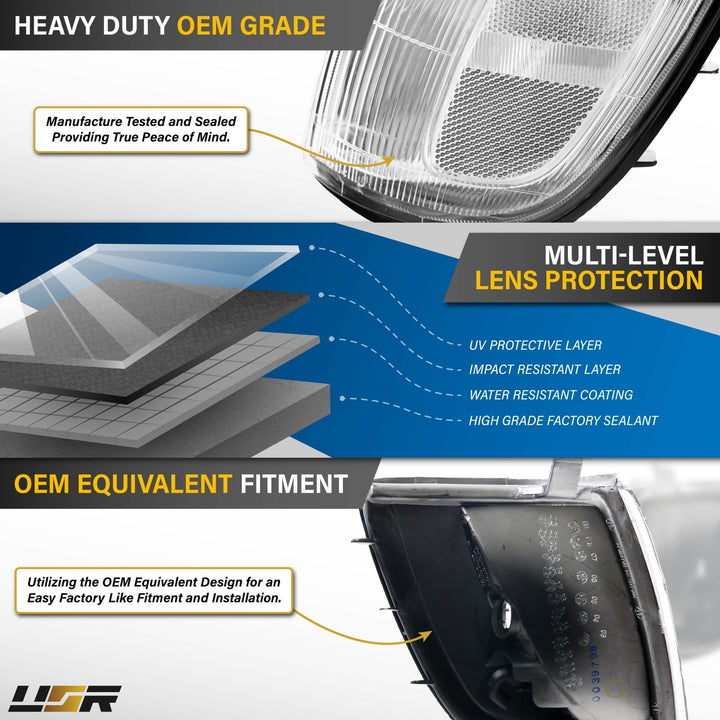 1996 - 1998 Toyota 4Runner Clear Front Corner Signal Lights