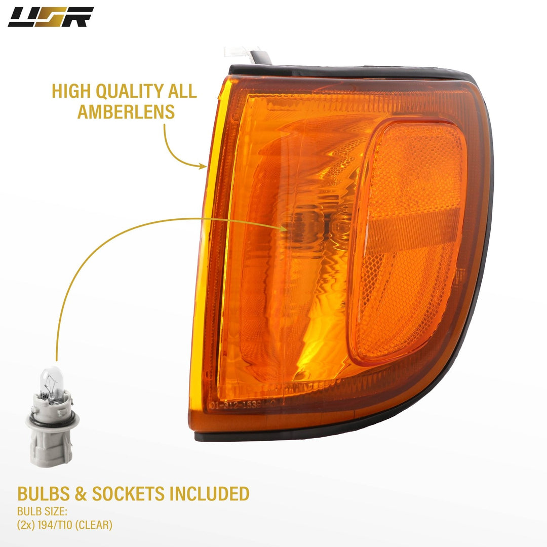 1999 2000 2001 2002 Toyota 4Runner Clear OR Amber Lens Front Corner Signal Lights

#lens-color_amber-lens