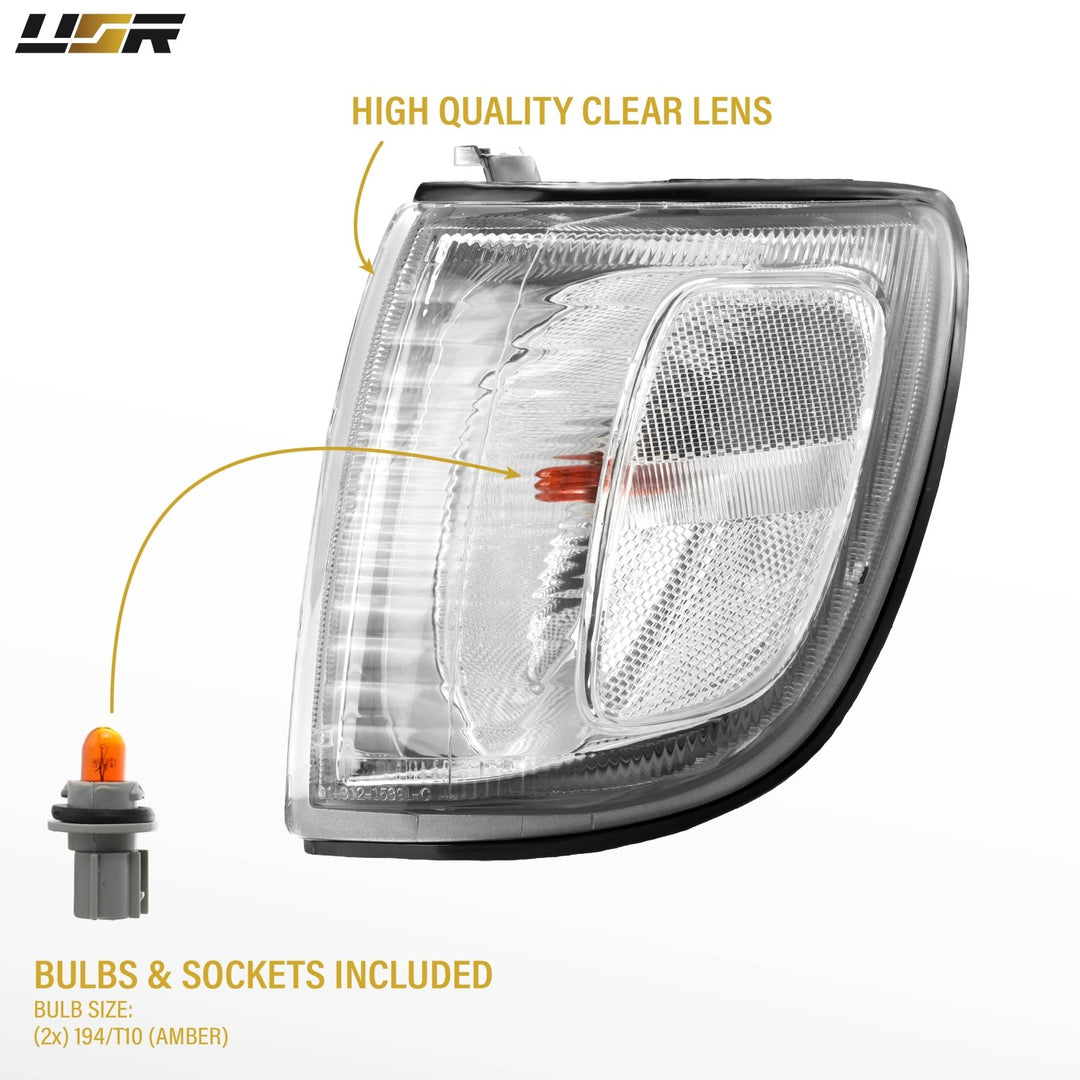 1999 2000 2001 2002 Toyota 4Runner Clear OR Amber Lens Front Corner Signal Lights

#lens-color_clear-lens
