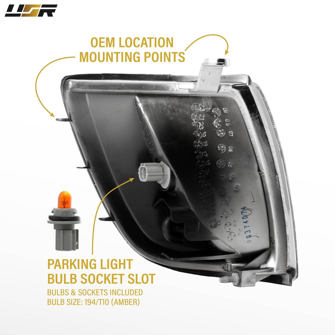 1999 2000 2001 2002 Toyota 4Runner Clear OR Amber Lens Front Corner Signal Lights

#lens-color_clear-lens
