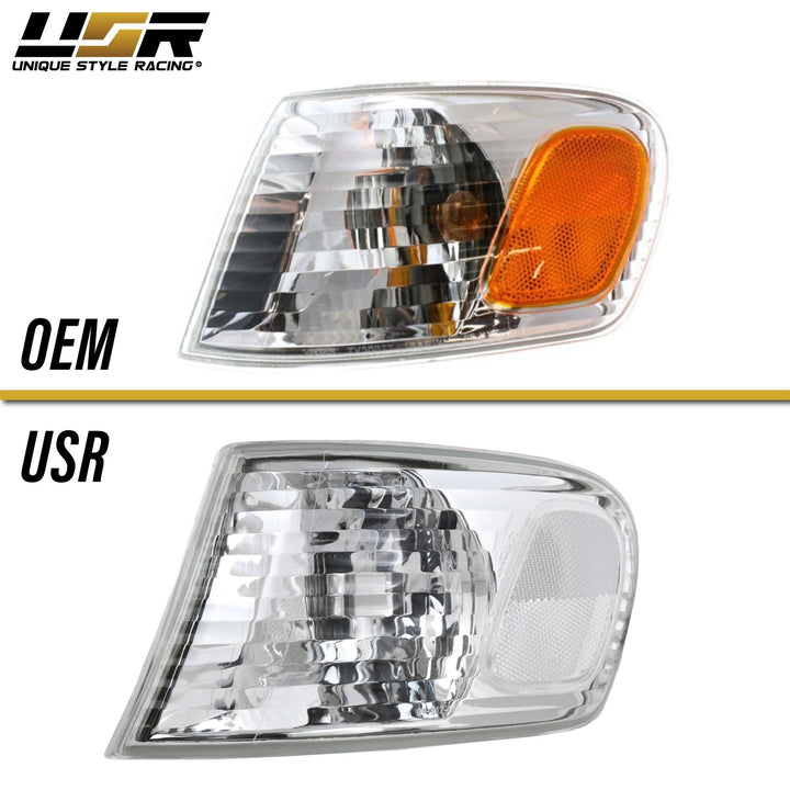 2001 - 2002 Toyota Corolla All CLEAR Corner Signal Light Set