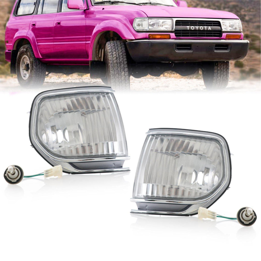 1991 - 1997 Toyota Land Cruiser FJ80 / 1995 - 1997 Lexus LX450 Clear Corner Lights