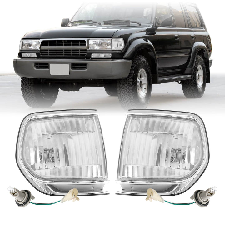 1991 - 1997 Toyota Land Cruiser FJ80 / 1995 - 1997 Lexus LX450 Clear Corner Lights