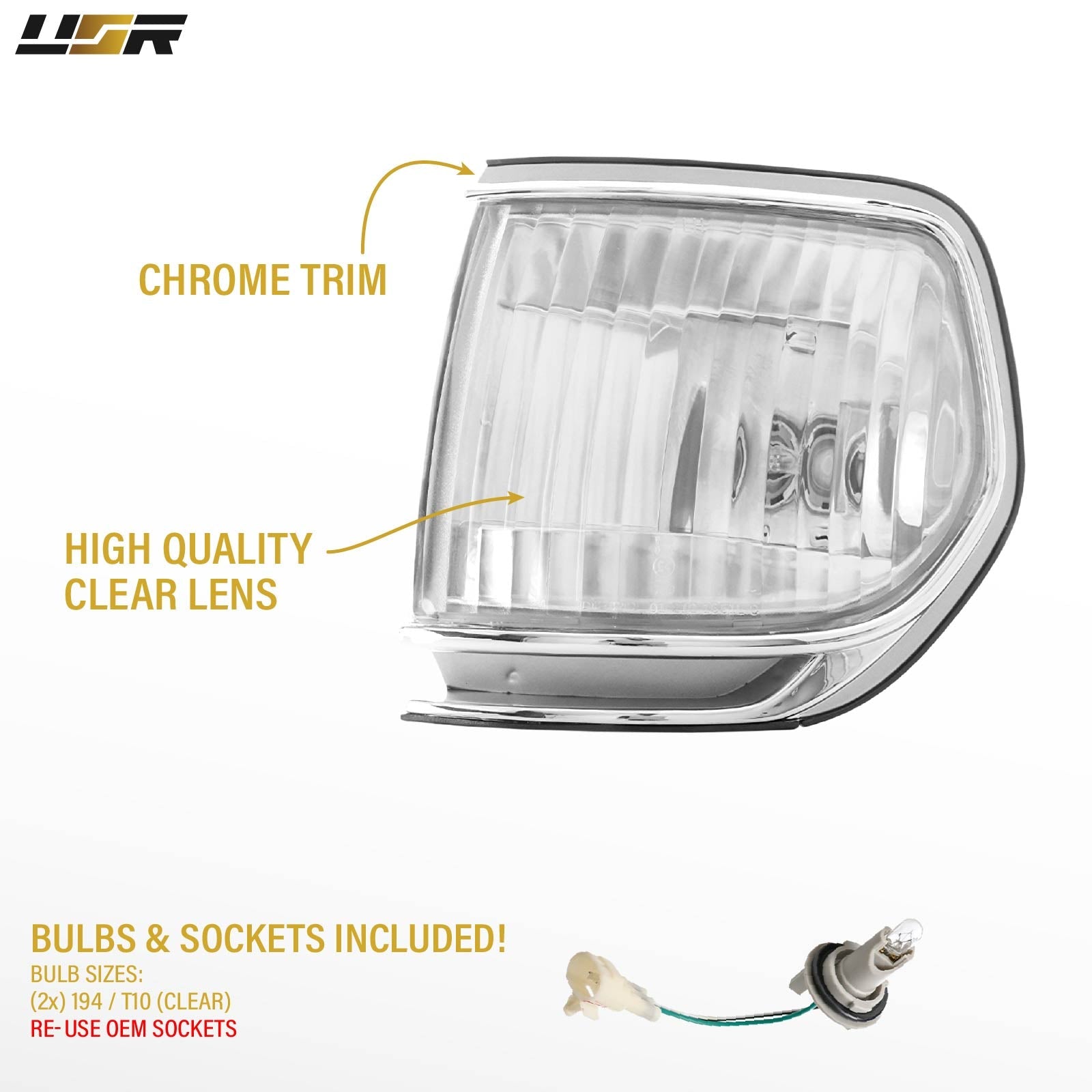 1991-1997 Toyota L& Cruiser FJ80 / 1995-1997 Lexus LX450 Clear