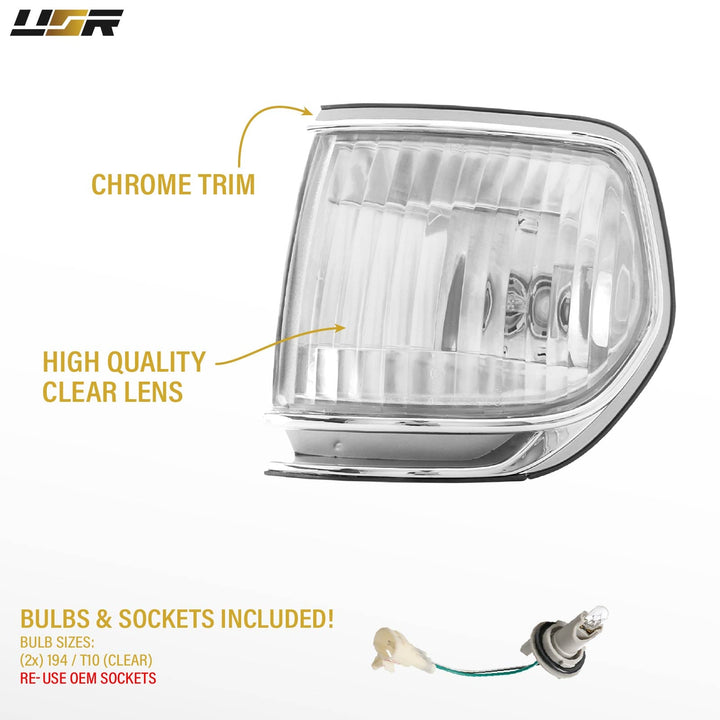 1991 - 1997 Toyota Land Cruiser FJ80 / 1995 - 1997 Lexus LX450 Clear Corner Lights