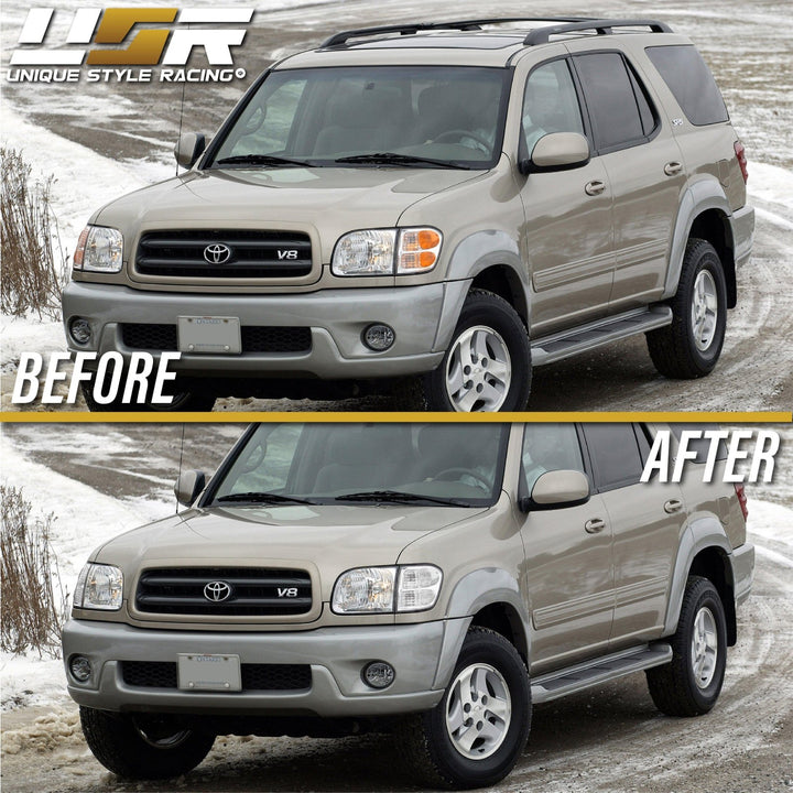 2001 - 2004 Toyota Sequoia / 2000 - 2004 Toyota Tundra Double Cab Only Clear Lens Corner Signal Lights