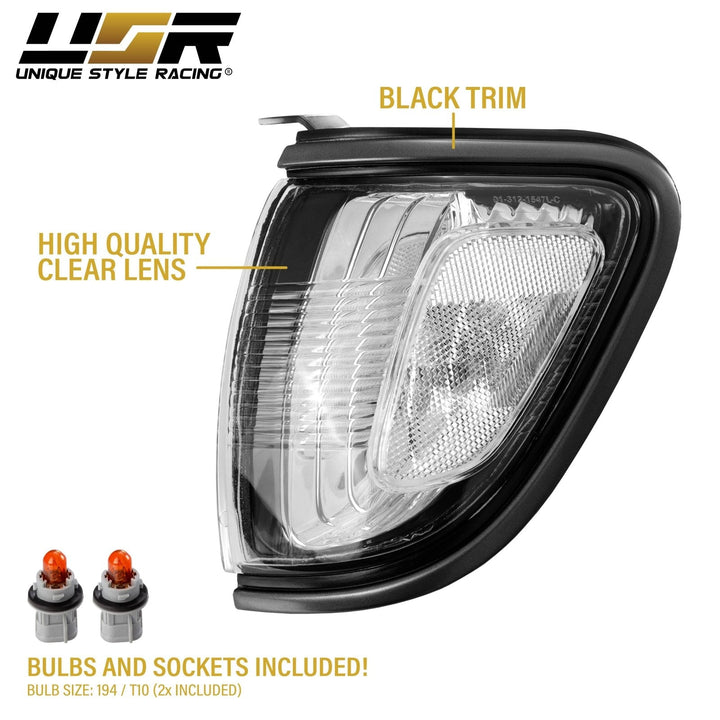 2001 - 2004 Toyota Tacoma Front Clear or Smoke Lens Corner Lights