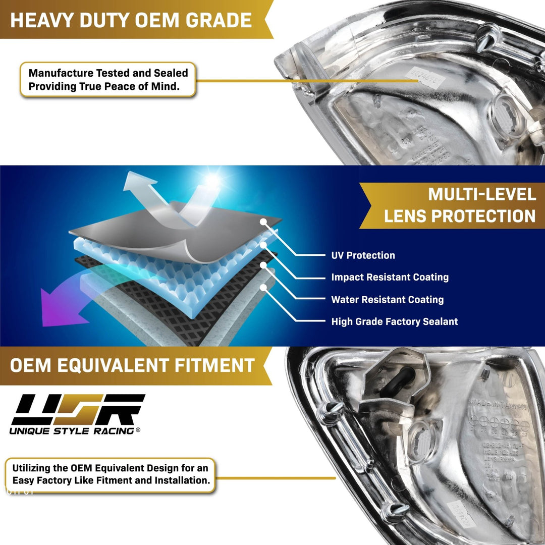 1995 - 1997 Toyota Tacoma 4WD Clear Lens Front Corner Lights