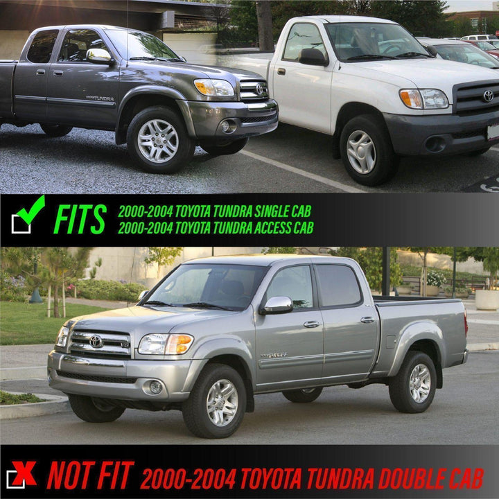 2000 - 2004 Toyota Tundra Single or Extended Cab Pickup Truck Clear Corner Lights
