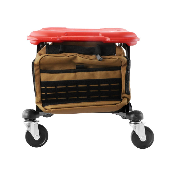 Heavy - Duty Rolling Tool Box Creeper Seat Workbench