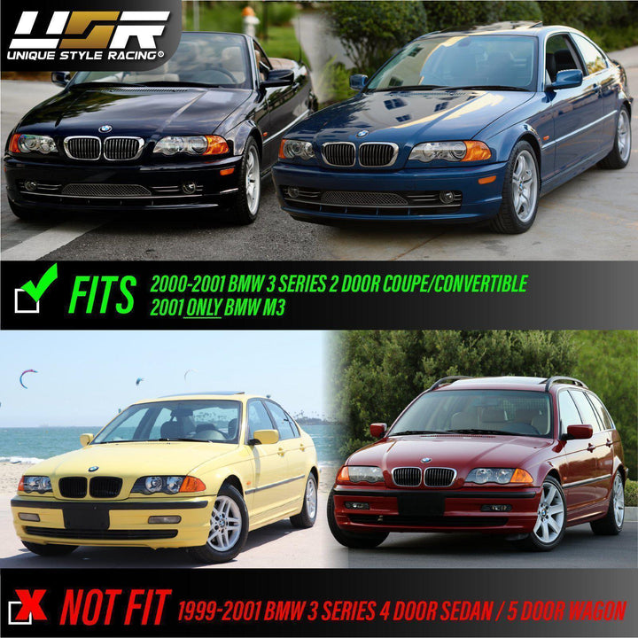 2000-2001 BMW 3 Series E46 2D / Cabrio DEPO Clip-On Clear or Smoke Corner Signal Light