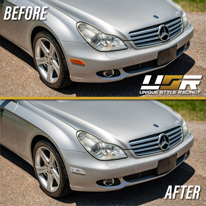 2006-2011 Mercedes CLS Class W219 Crystal Clear or Smoke Front Bumper Side Marker Light - Made by DEPO