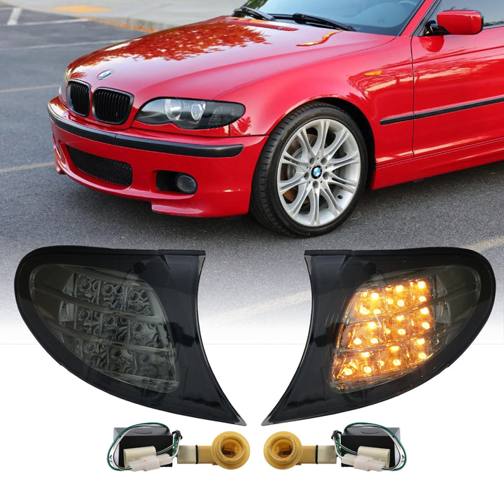 2002-2005 BMW 3 Series E46 4D / 5D LED Clear or Smoke Corner Signal Light - Made by DEPO