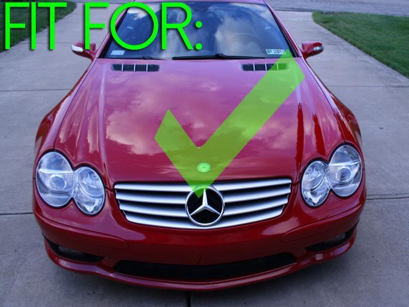 2003-2006 Mercedes SL Class R230 With Sport Pkg. & AMG SL55 / SL65 Glass Projector Fog Light